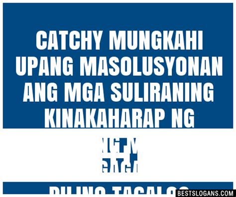sk tagline tagalog|Slogan ng ating mga .